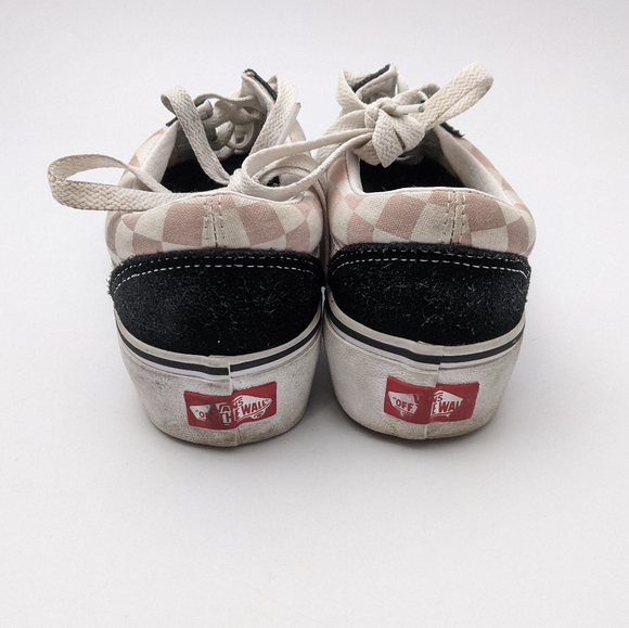 vans • old skool checkerboard platform sneakers - Picture 6 of 10